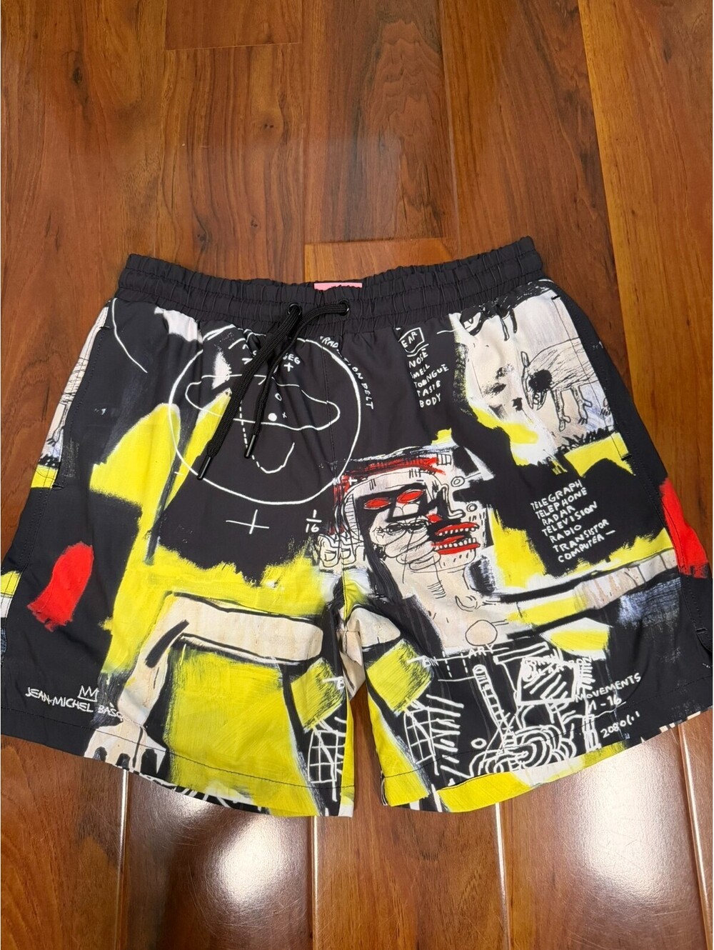 Jean-Michel Basquiat x Shoe Palace Swim Trunks Mens Size M Pockets Mesh Lined